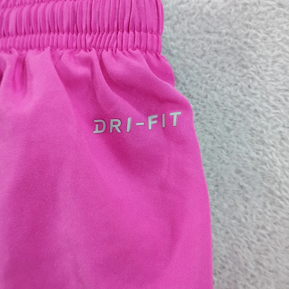 Nike Womens Dri-FIT Running Shorts Pink Medium Mesh Side Panels